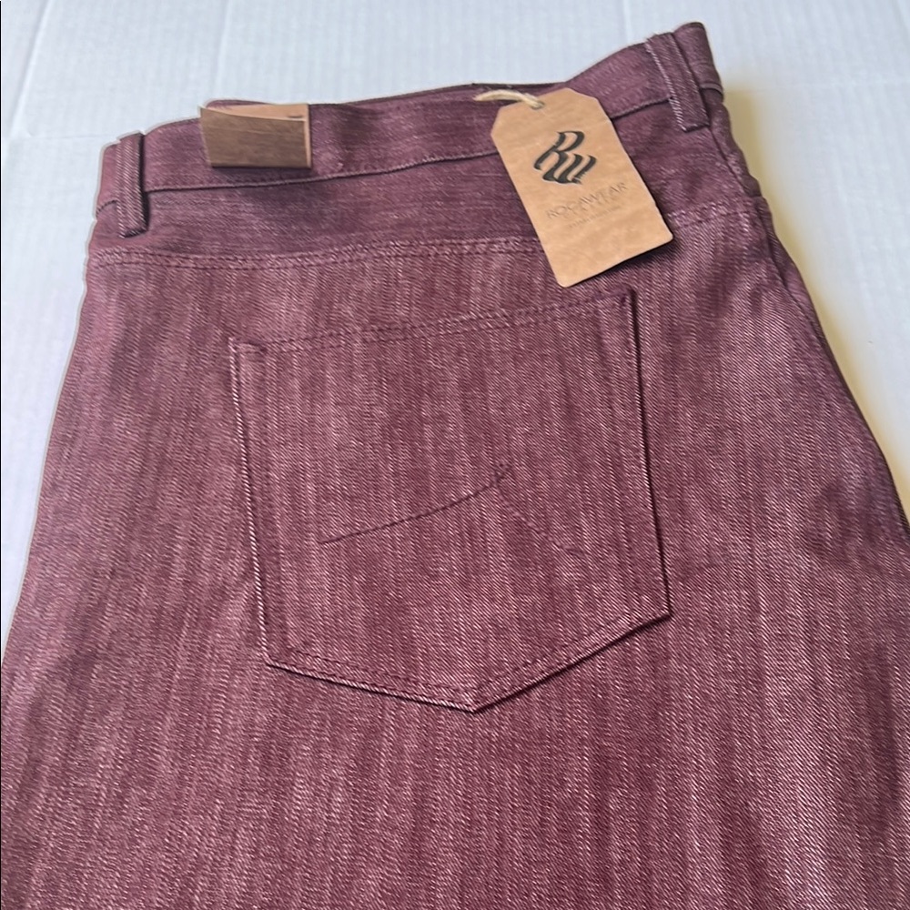 Burgundy Denim Jeans